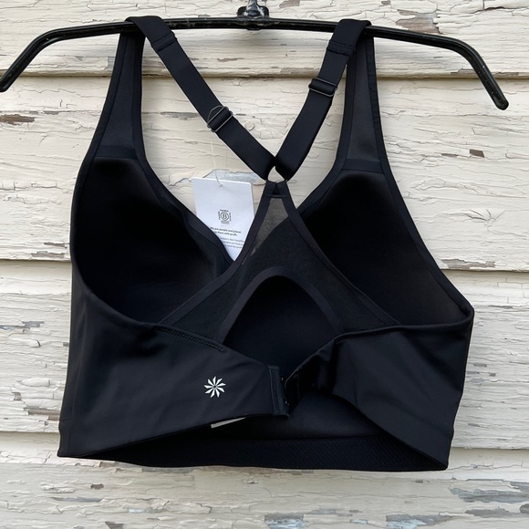 Athleta Advance Black Workout Sports Athletic Gym High Impact Bra Top 38F - Picture 9 of 9